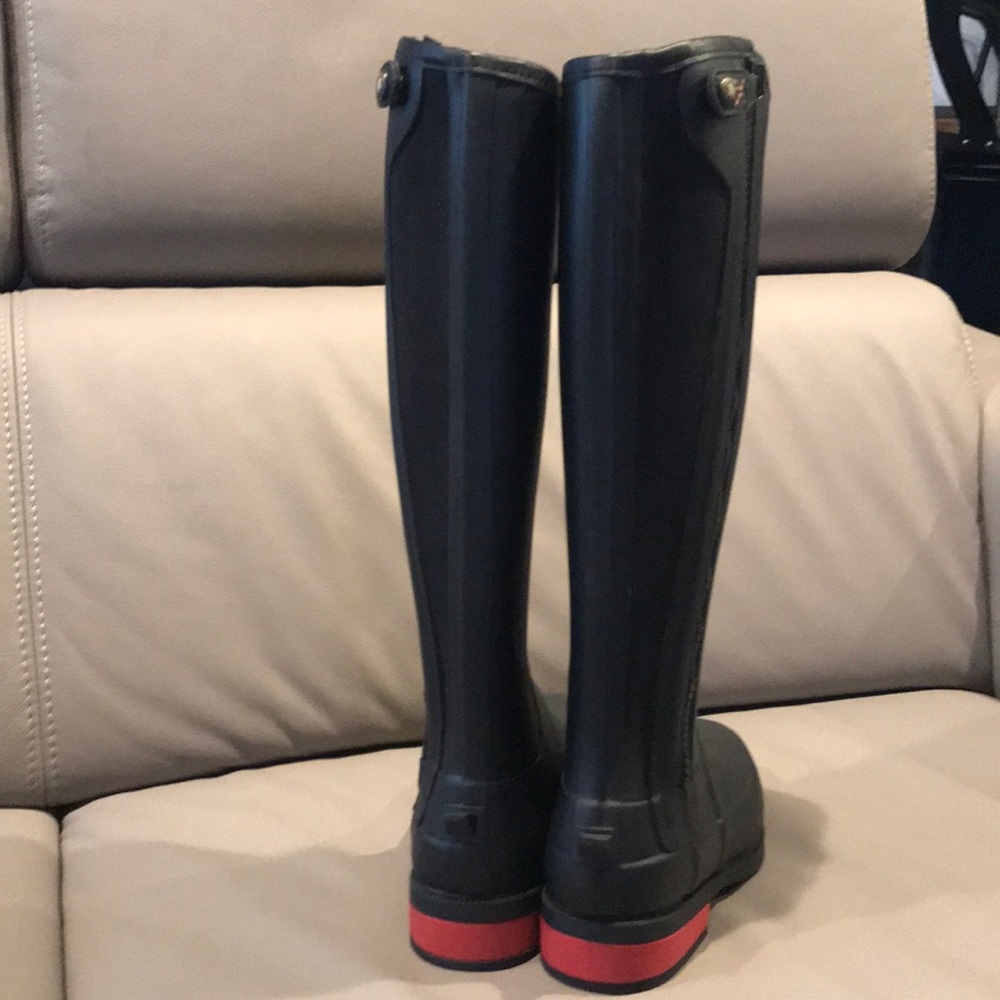 NWOT HUNTER WELLESLEY RUBBER RIDING BOOTS - Picture 3 of 6